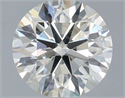 Natural Diamond 0.40 Carats, Round with Excellent Cut, J Color, SI1 Clarity and Certified by IGI