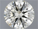 Natural Diamond 0.40 Carats, Round with Excellent Cut, J Color, SI1 Clarity and Certified by IGI