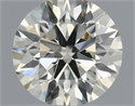 Natural Diamond 0.40 Carats, Round with Excellent Cut, J Color, SI1 Clarity and Certified by IGI