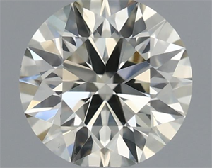 Picture of Natural Diamond 0.40 Carats, Round with Excellent Cut, J Color, SI1 Clarity and Certified by IGI