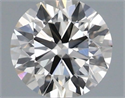 Natural Diamond 0.40 Carats, Round with Excellent Cut, J Color, SI1 Clarity and Certified by IGI