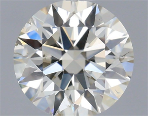 Picture of Natural Diamond 0.42 Carats, Round with Excellent Cut, J Color, SI1 Clarity and Certified by IGI