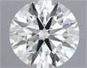 Natural Diamond 0.40 Carats, Round with Excellent Cut, J Color, SI1 Clarity and Certified by IGI