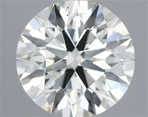 Picture of Natural Diamond 0.40 Carats, Round with Excellent Cut, J Color, SI1 Clarity and Certified by IGI