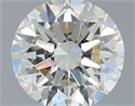 Natural Diamond 0.40 Carats, Round with Excellent Cut, J Color, SI1 Clarity and Certified by IGI