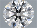 Natural Diamond 0.41 Carats, Round with Excellent Cut, J Color, SI1 Clarity and Certified by IGI