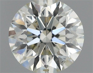 Picture of Natural Diamond 0.42 Carats, Round with Excellent Cut, J Color, SI1 Clarity and Certified by IGI