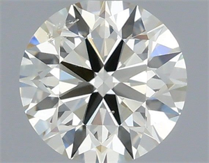 Picture of Natural Diamond 0.40 Carats, Round with Excellent Cut, J Color, SI1 Clarity and Certified by IGI