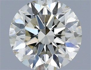 Picture of Natural Diamond 0.43 Carats, Round with Excellent Cut, J Color, SI1 Clarity and Certified by IGI