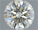 Natural Diamond 0.40 Carats, Round with Excellent Cut, J Color, SI1 Clarity and Certified by IGI