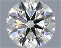 Natural Diamond 0.40 Carats, Round with Excellent Cut, J Color, SI1 Clarity and Certified by IGI