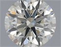 Natural Diamond 0.40 Carats, Round with Excellent Cut, J Color, SI1 Clarity and Certified by IGI