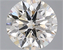 Natural Diamond 0.41 Carats, Round with Excellent Cut, J Color, SI1 Clarity and Certified by IGI