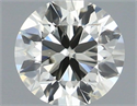 Natural Diamond 0.40 Carats, Round with Very Good Cut, J Color, SI1 Clarity and Certified by IGI