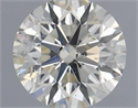Natural Diamond 0.42 Carats, Round with Excellent Cut, J Color, SI1 Clarity and Certified by IGI