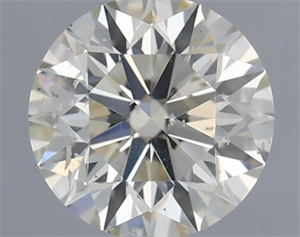 Picture of Natural Diamond 0.42 Carats, Round with Excellent Cut, J Color, SI1 Clarity and Certified by IGI
