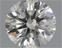Natural Diamond 0.40 Carats, Round with Excellent Cut, J Color, SI1 Clarity and Certified by IGI