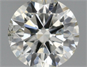 Natural Diamond 0.40 Carats, Round with Excellent Cut, J Color, SI1 Clarity and Certified by IGI