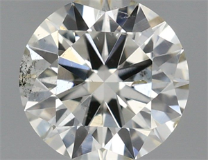 Picture of Natural Diamond 0.40 Carats, Round with Excellent Cut, J Color, SI1 Clarity and Certified by IGI