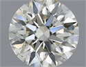 Natural Diamond 0.40 Carats, Round with Excellent Cut, J Color, SI1 Clarity and Certified by IGI
