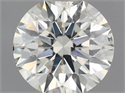 Natural Diamond 0.40 Carats, Round with Excellent Cut, J Color, SI2 Clarity and Certified by IGI