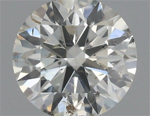 Picture of Natural Diamond 0.40 Carats, Round with Excellent Cut, J Color, SI2 Clarity and Certified by IGI