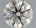 Natural Diamond 0.40 Carats, Round with Excellent Cut, J Color, SI2 Clarity and Certified by IGI