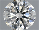 Natural Diamond 0.40 Carats, Round with Excellent Cut, J Color, SI2 Clarity and Certified by IGI