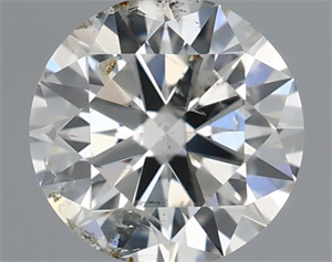 Picture of Natural Diamond 0.40 Carats, Round with Excellent Cut, J Color, SI2 Clarity and Certified by IGI