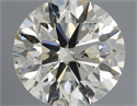 Natural Diamond 0.43 Carats, Round with Excellent Cut, K Color, VS2 Clarity and Certified by IGI