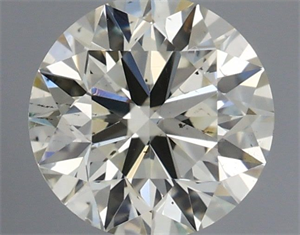 Picture of Natural Diamond 0.43 Carats, Round with Excellent Cut, K Color, VS2 Clarity and Certified by IGI