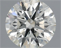 Natural Diamond 0.42 Carats, Round with Excellent Cut, K Color, SI1 Clarity and Certified by IGI