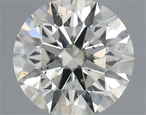 Picture of Natural Diamond 0.42 Carats, Round with Excellent Cut, K Color, SI1 Clarity and Certified by IGI