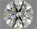 Natural Diamond 0.40 Carats, Round with Excellent Cut, K Color, SI1 Clarity and Certified by IGI