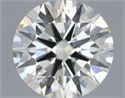 Natural Diamond 0.43 Carats, Round with Excellent Cut, K Color, VS2 Clarity and Certified by IGI