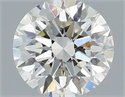 Natural Diamond 0.50 Carats, Round with Excellent Cut, I Color, VS1 Clarity and Certified by IGI