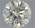 Natural Diamond 0.51 Carats, Round with Excellent Cut, L Color, SI2 Clarity and Certified by IGI