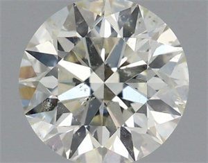 Picture of Natural Diamond 0.53 Carats, Round with Excellent Cut, L Color, SI2 Clarity and Certified by IGI