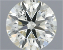 Natural Diamond 0.50 Carats, Round with Excellent Cut, L Color, SI2 Clarity and Certified by IGI