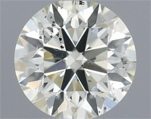 Picture of Natural Diamond 0.50 Carats, Round with Excellent Cut, L Color, SI2 Clarity and Certified by IGI