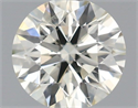 Natural Diamond 0.58 Carats, Round with Excellent Cut, L Color, SI2 Clarity and Certified by IGI