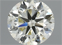 Natural Diamond 0.50 Carats, Round with Very Good Cut, L Color, VS2 Clarity and Certified by IGI