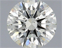 Natural Diamond 0.50 Carats, Round with Excellent Cut, L Color, SI1 Clarity and Certified by IGI