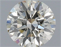 Natural Diamond 0.70 Carats, Round with Excellent Cut, K Color, VS2 Clarity and Certified by IGI