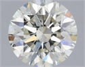 Natural Diamond 0.81 Carats, Round with Excellent Cut, J Color, SI1 Clarity and Certified by IGI