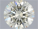 Natural Diamond 0.80 Carats, Round with Excellent Cut, K Color, SI1 Clarity and Certified by IGI