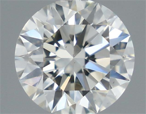 Picture of Natural Diamond 0.44 Carats, Round with Excellent Cut, I Color, VS2 Clarity and Certified by IGI