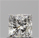 Natural Diamond 0.71 Carats, Princess with  Cut, I Color, VS1 Clarity and Certified by GIA