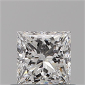 Natural Diamond 0.47 Carats, Princess with  Cut, E Color, VS2 Clarity and Certified by GIA