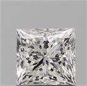 Natural Diamond 0.92 Carats, Princess with  Cut, G Color, VS2 Clarity and Certified by GIA